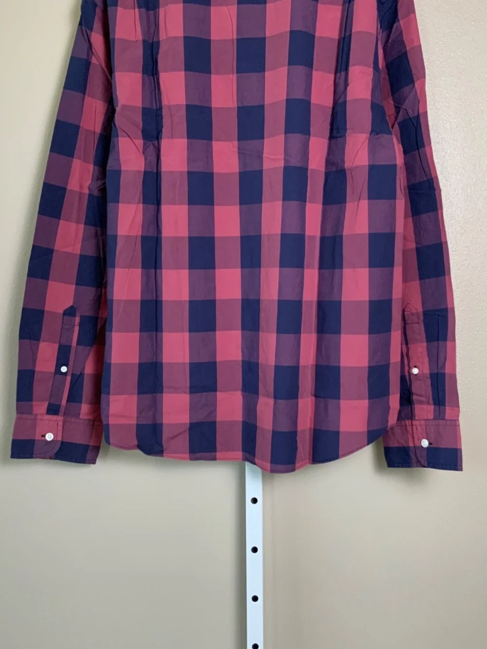 J. Crew Factory Gingham Buffalo Check Slim Washed Button Down Oxford Shirt